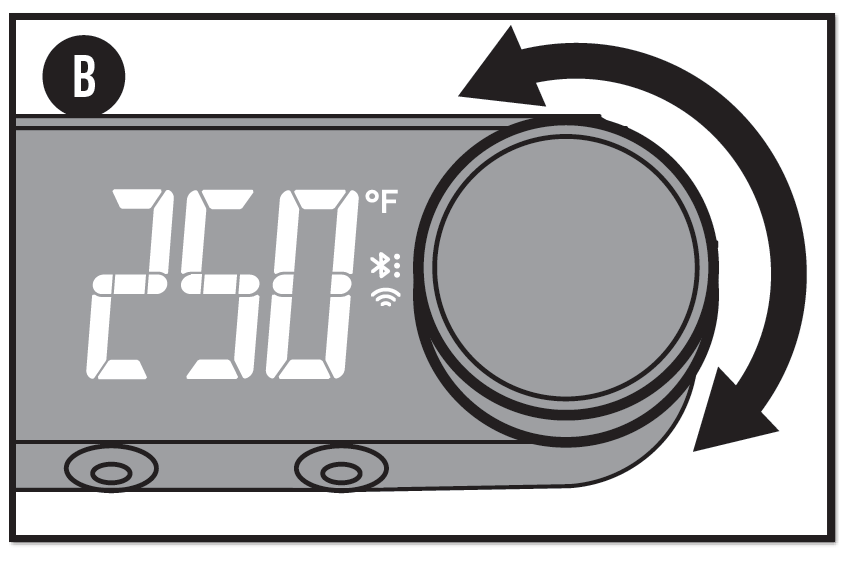 Setting the Target Temperature on the Smart Performer