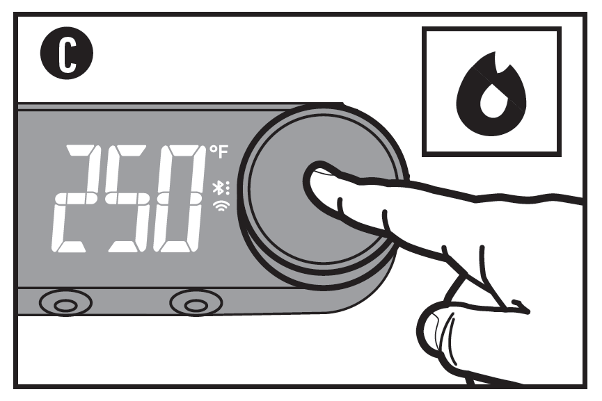 Setting the Target Temperature on the Smart Performer